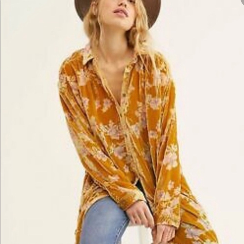 NWT Free People Sorento Velvet Burnout Dress